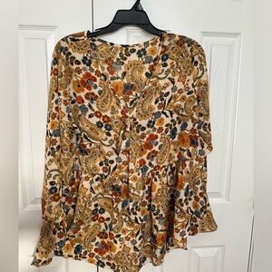 Paisley & Floral print top